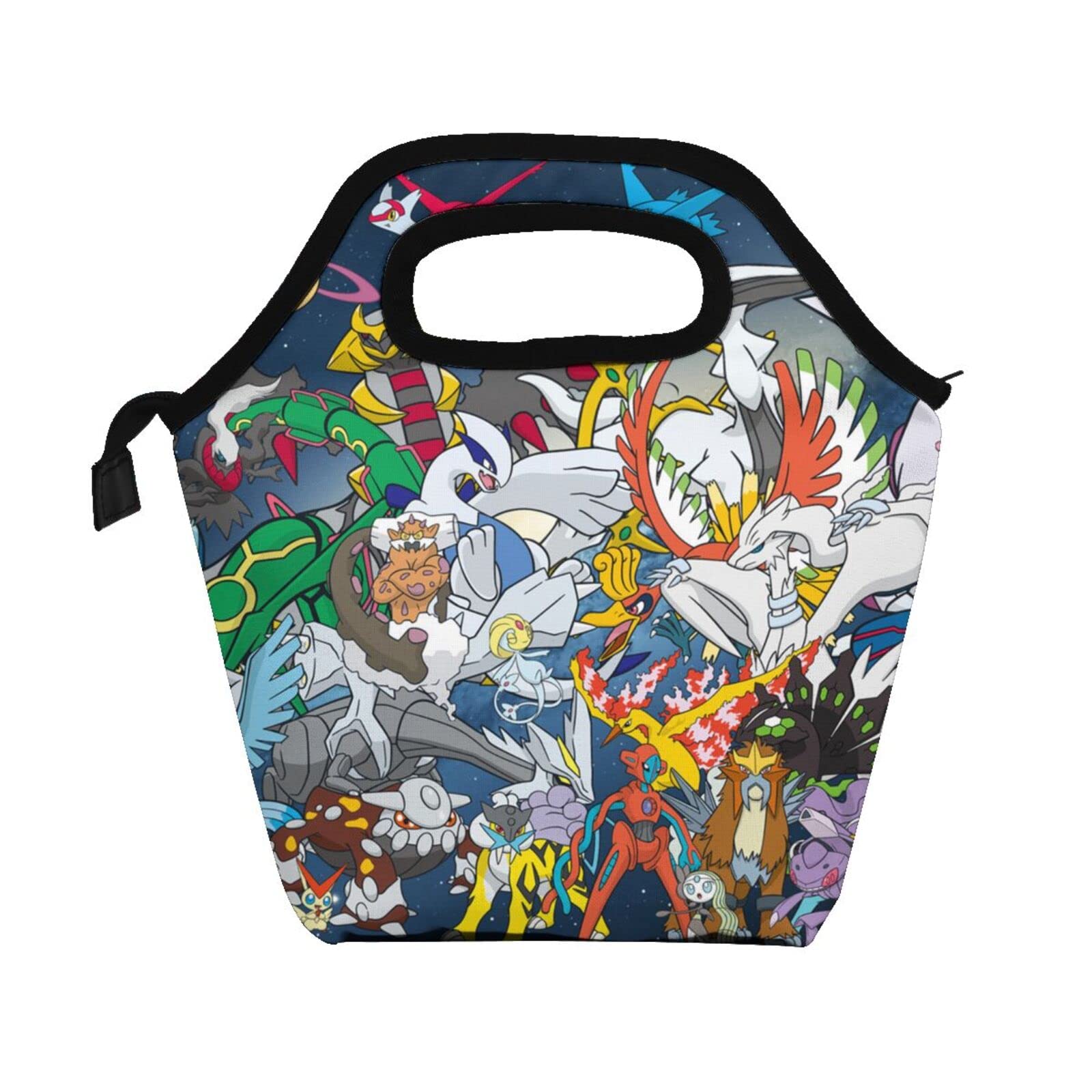 Amazon | ぽけもん 保冷 がま口 ランチバッグ ブラック お弁当箱